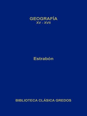 cover image of Geografía. Libros XV-XVII